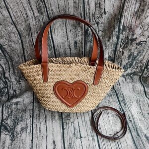 Celine Woven Heart Tote